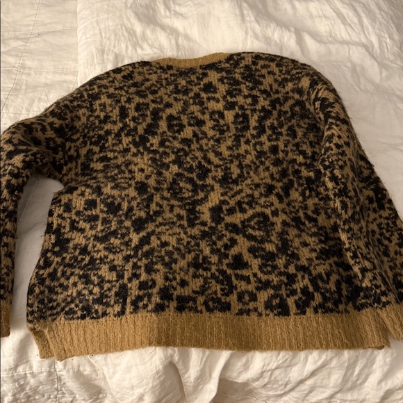 Madewell Crewneck Pullover Sweater in Leopard Size S - Picture 7 of 7